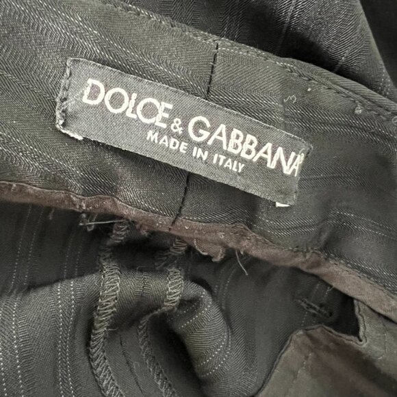 Dolce & Gabbana stripped print straight classic pants size 46 US 10 - Picture 4 of 4